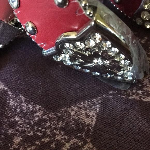 Rhinestone and crosses belt beautiful new with tag - Picture 8 of 9